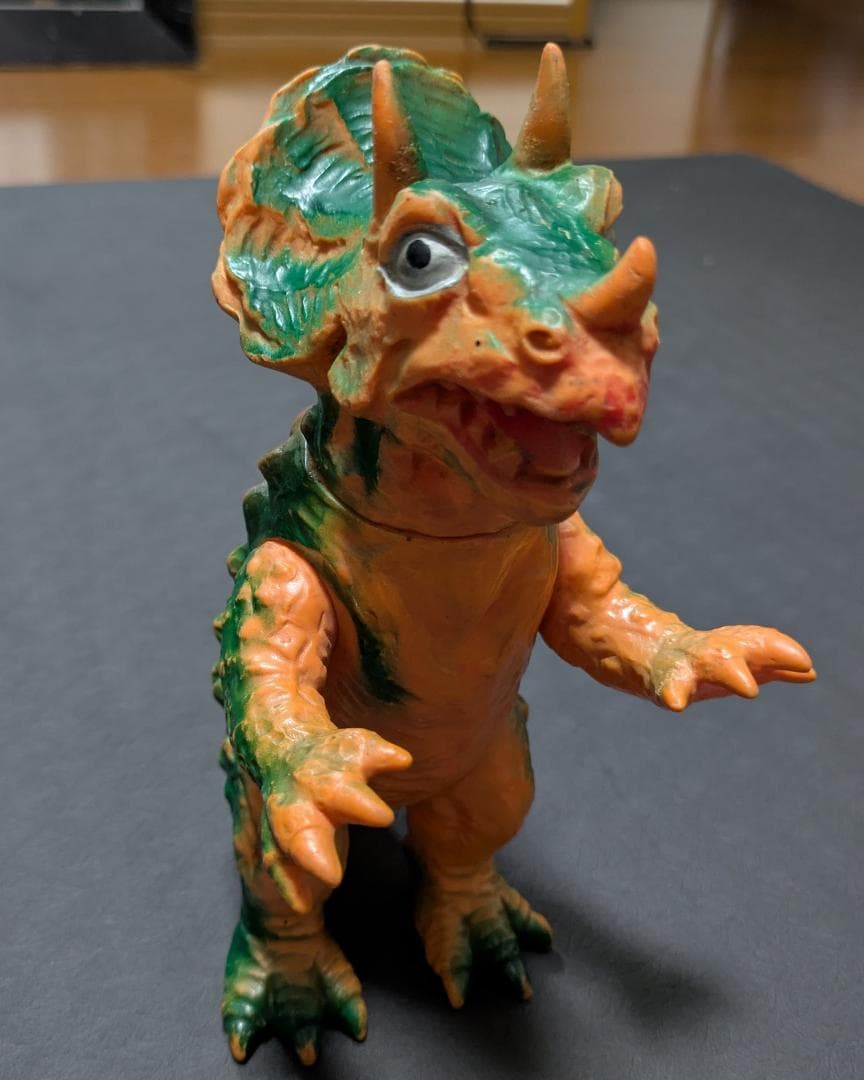 三浦トーイ トリケラン パチ怪獣 ソフビ 昭和レトロ
