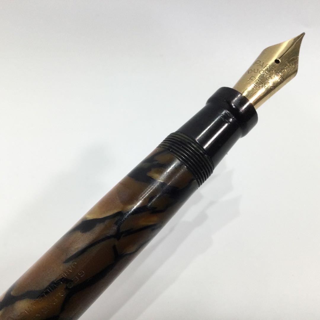 1920年代 パーカー 万年筆 デュオフォールド パール＆ブラック