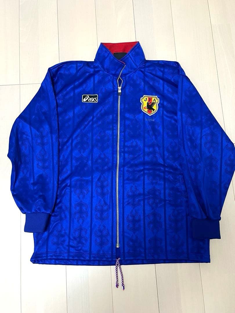 asics サッカー日本代表ジャージ 上下セット 1997-1998 サイズXL