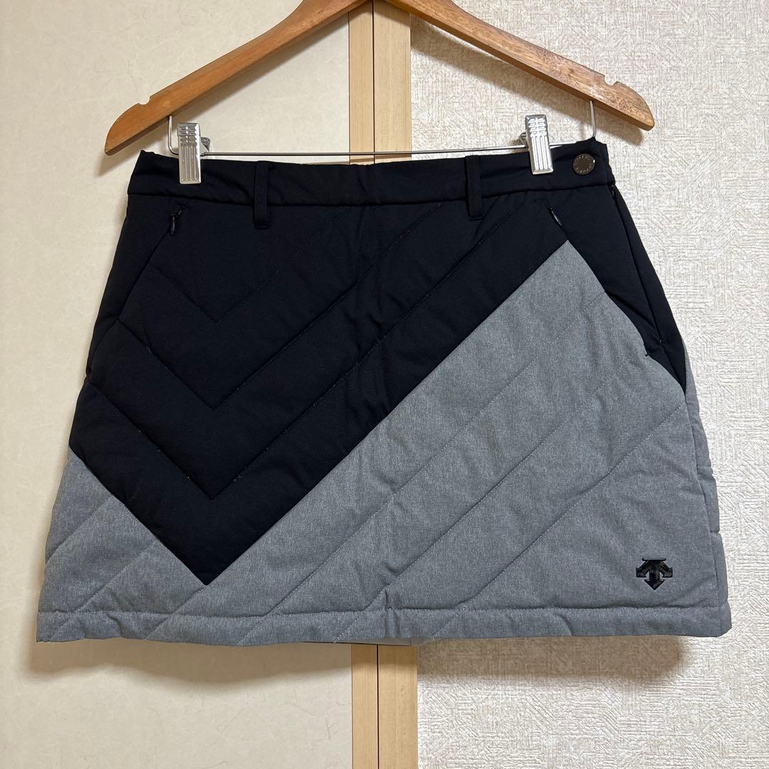 デサント　ゴルフ　中綿　ジャケット　ダウンスカート　2点セット　L グレー黒