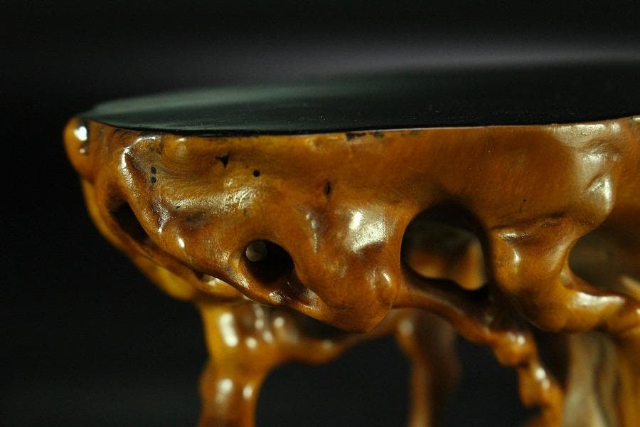 黄楊木 刻 根木台(K-HA524)