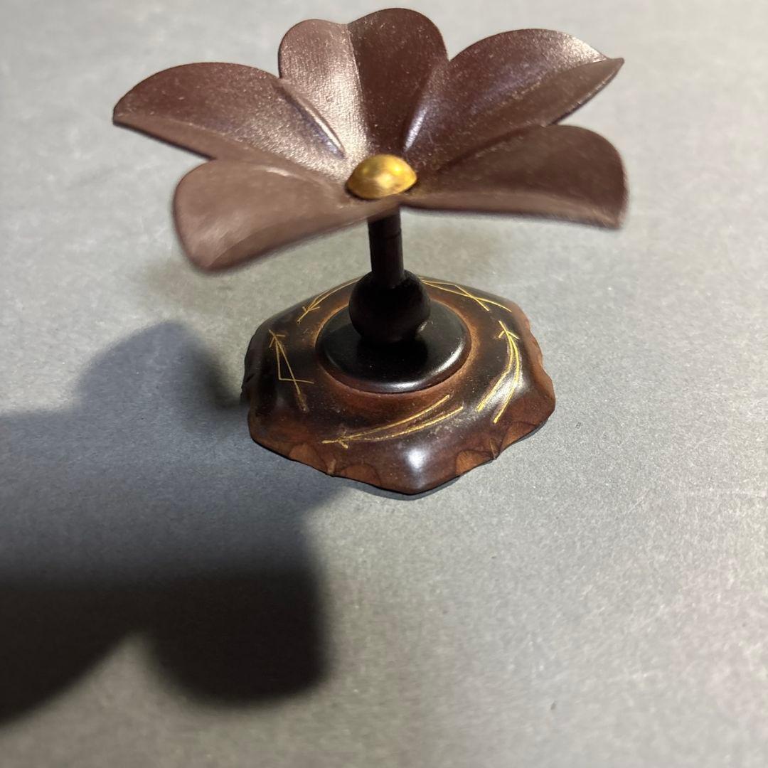 釜師　和田美之助　つく羽　蓋置　共箱