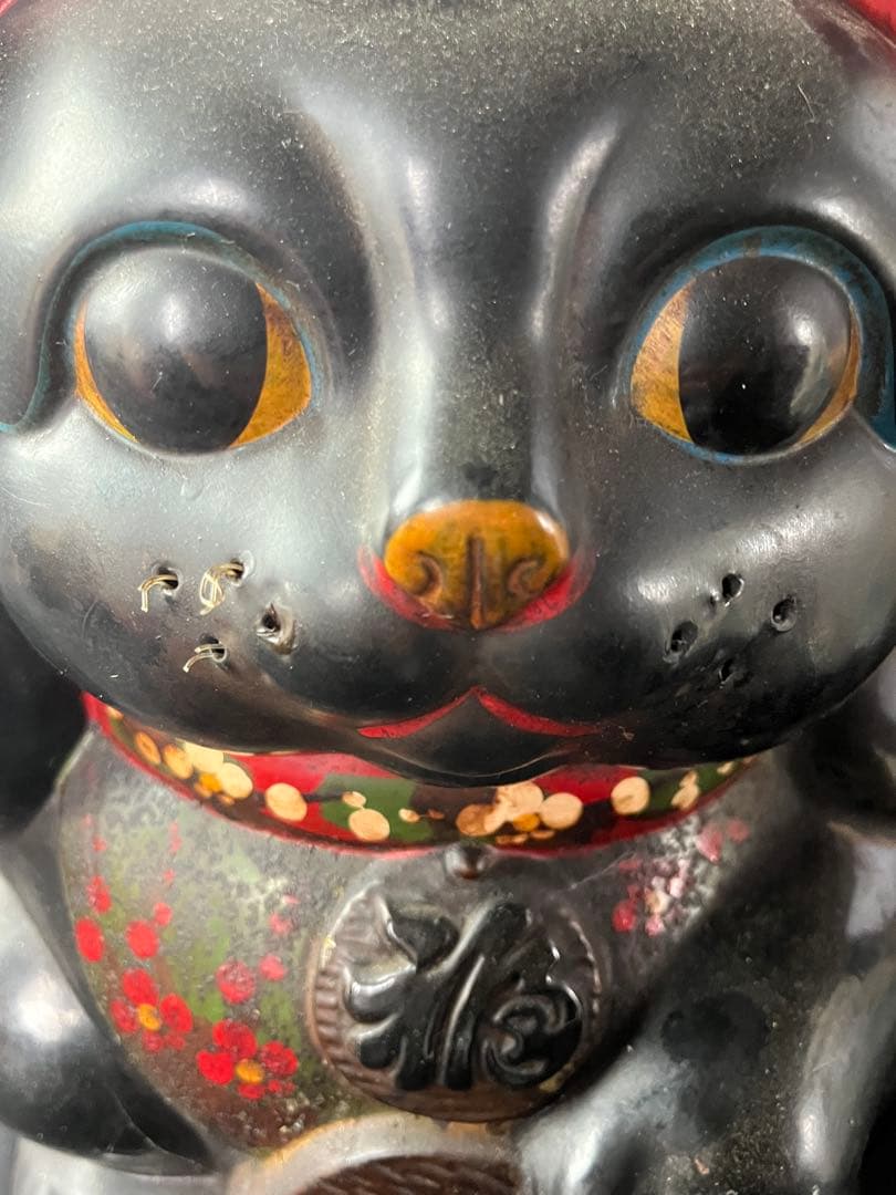 黒い招き猫 約30cm