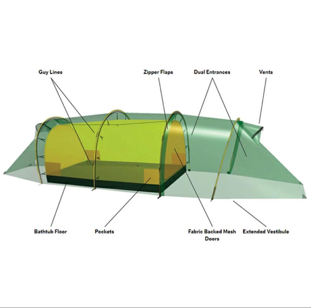 HILLEBERG KAITUM 3 GT テント グリーン フットプリント付