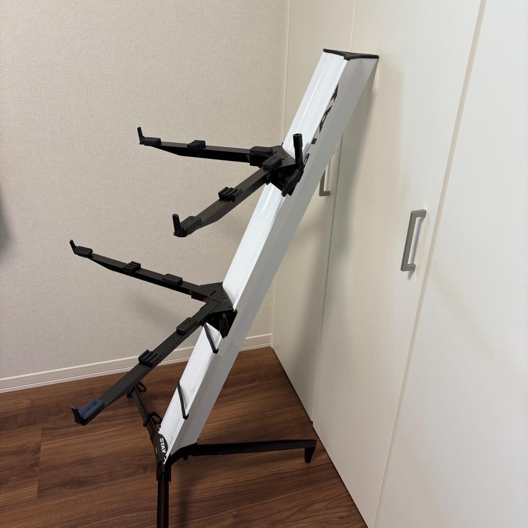 <値下げ>STAY Tower 1300/02 ホワイト 2段キーボードスタンド