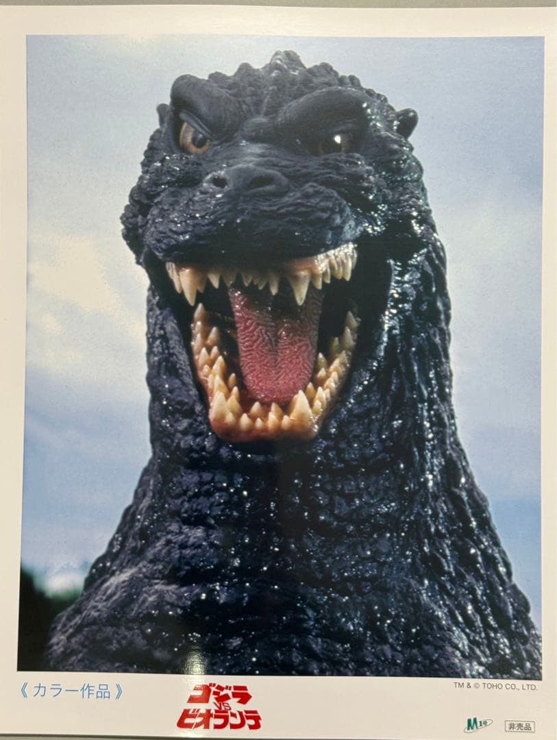 M1号限定　ゴジラVSビオランテ 写真2枚ポスター