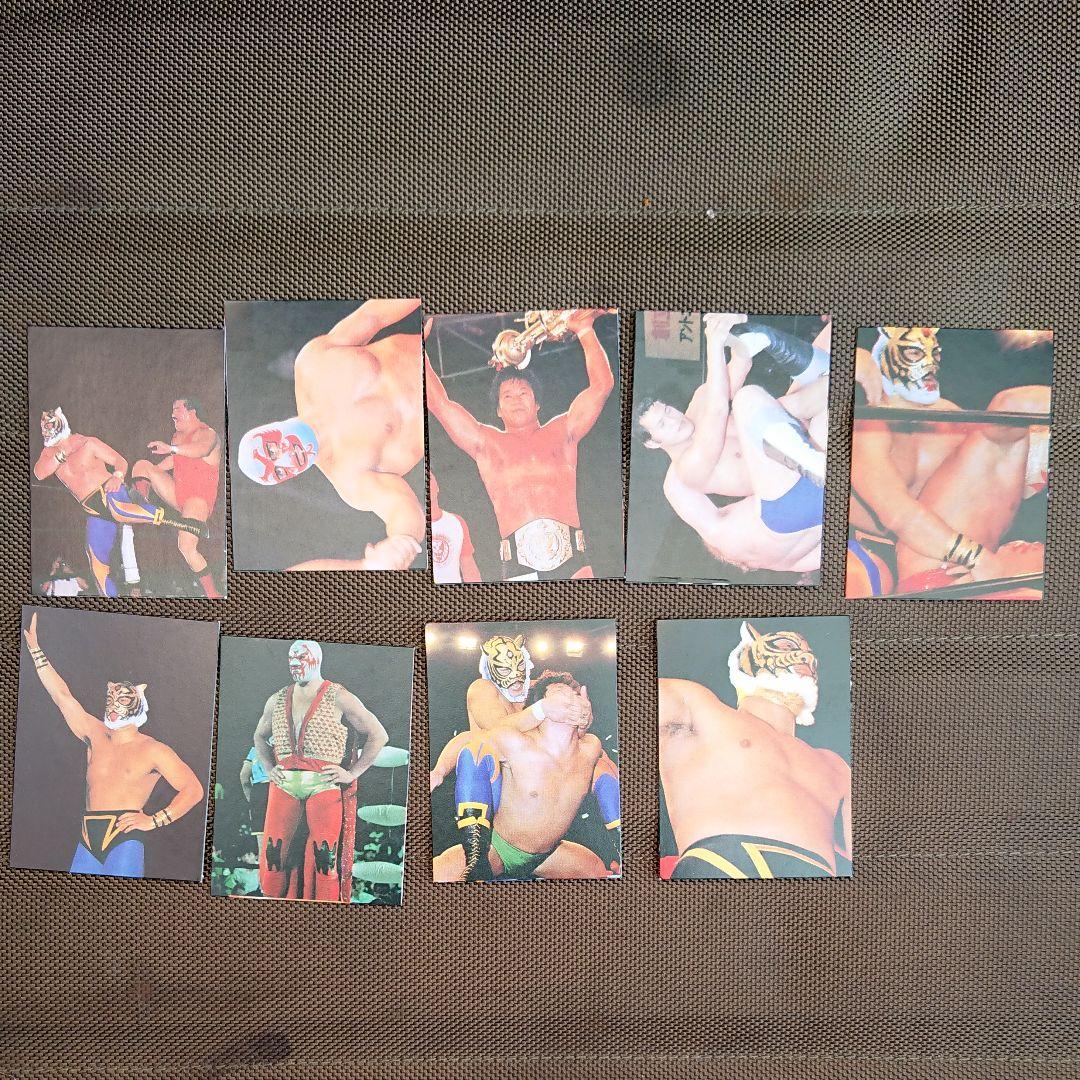 プロレスミニカード　タイガーマスク　アントニオ猪木