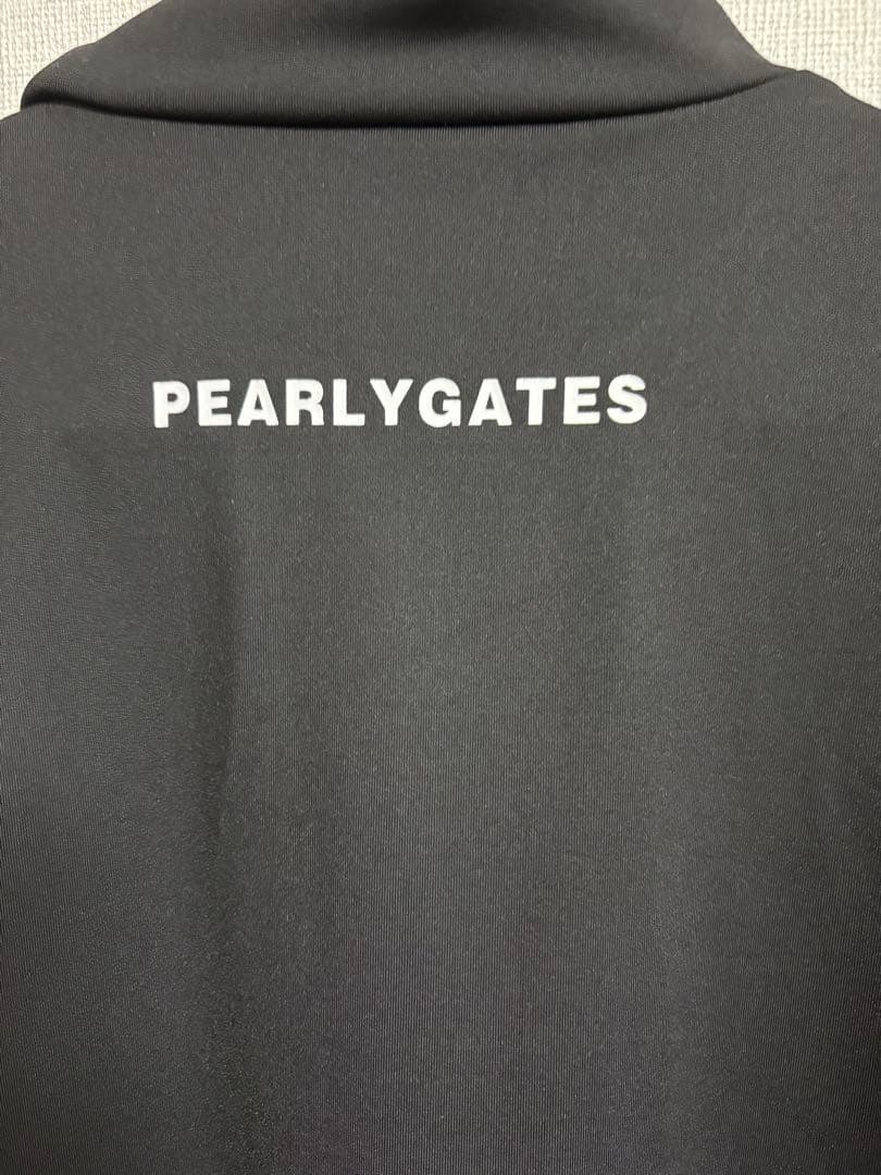 【新品・未使用】パーリーゲイツ 裏起毛 モックネック セーター ブラック メンズ