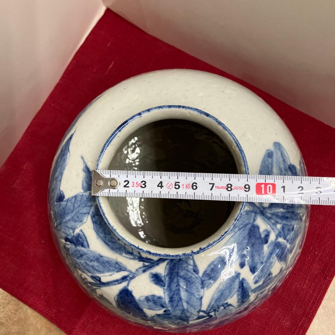 九谷焼実りの秋手描き陶器花瓶