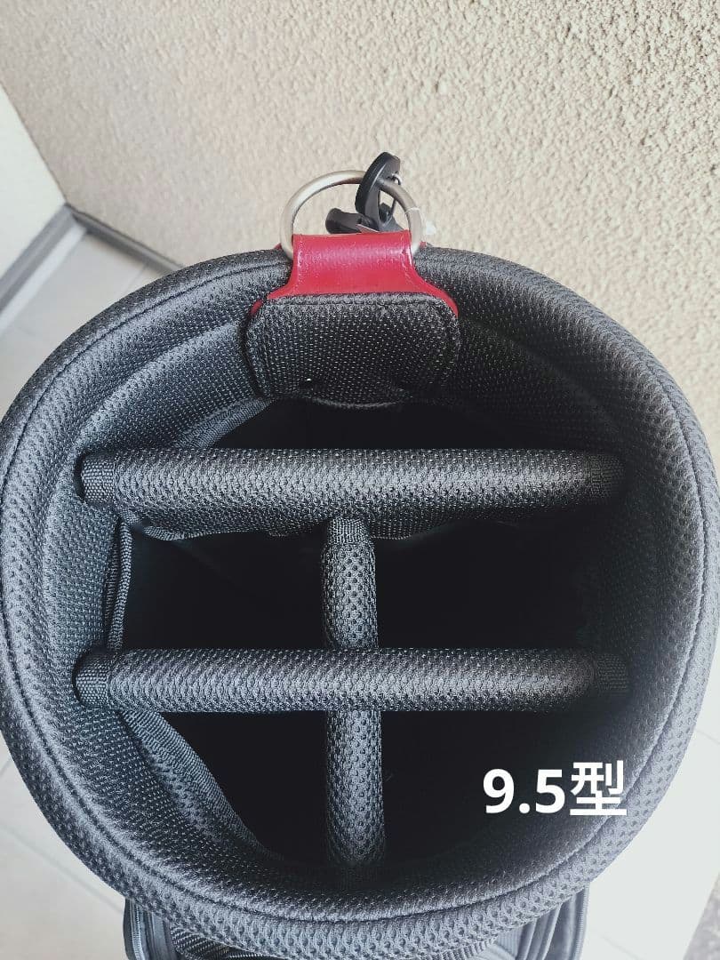 Mizuno キャディバッグ 黒/赤