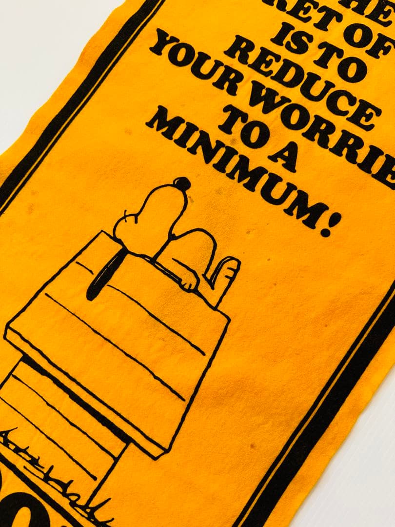 60s Vintage peanuts banner 【SNOOPY】