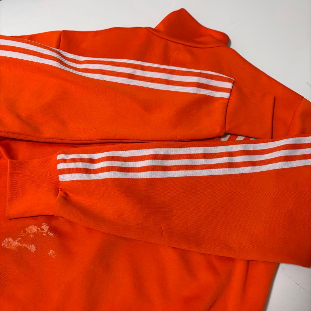 ☆人気　アディダス　ジャージ　トラックジャケット　刺繍ロゴ　オランダ代表　S