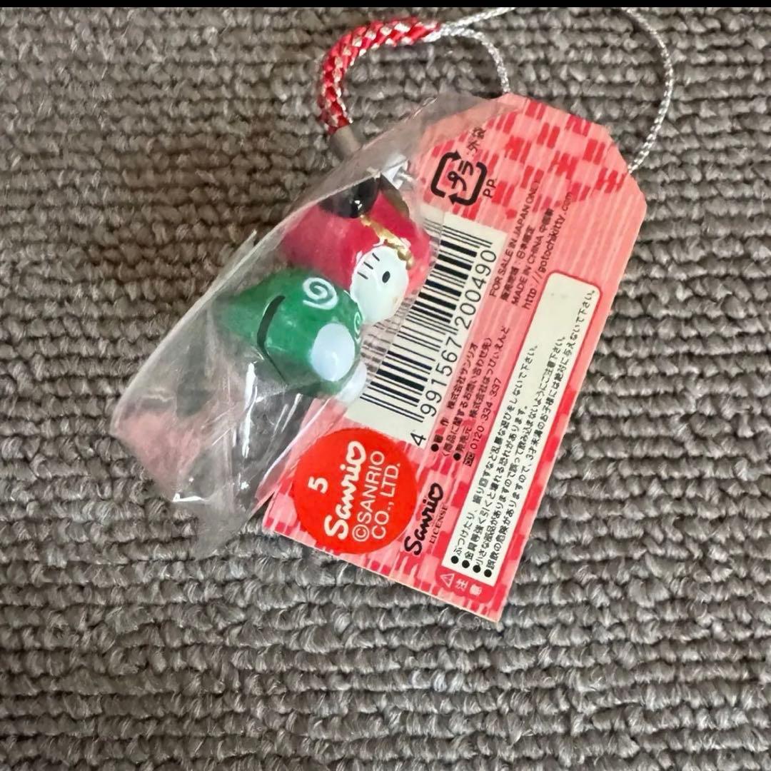 キティはろうきてい獅子舞ししまい縁起物お正月開運根付根付け激レア入手困難品鈴入り