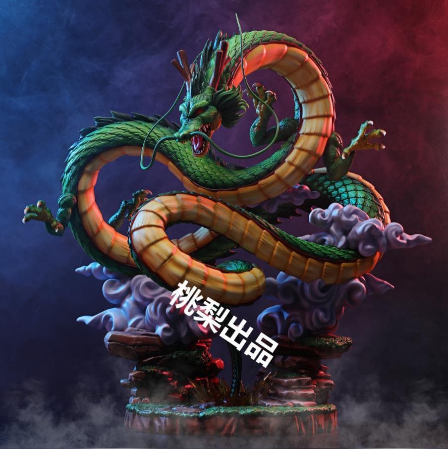 新品未開封『ドラコンボール』影迹　神龍＆少年孫悟空 ガレージキット スタチュー