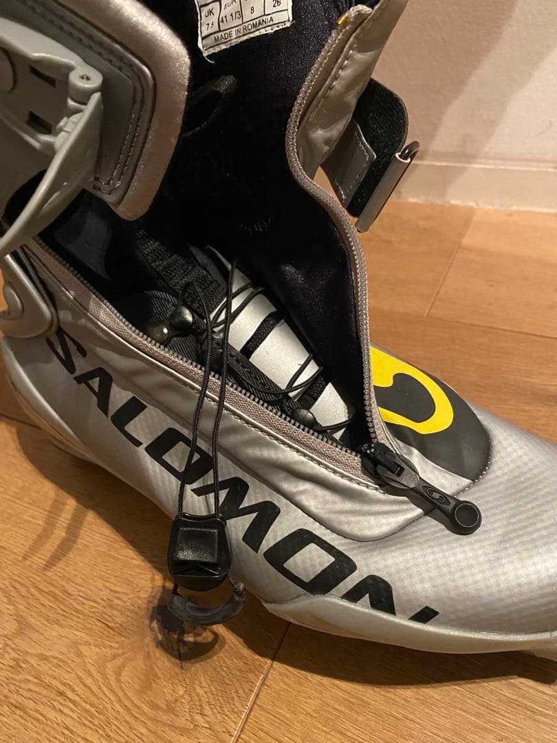 SALOMON クロスカントリースキー（スケーティング走法用）ブーツ シルバー