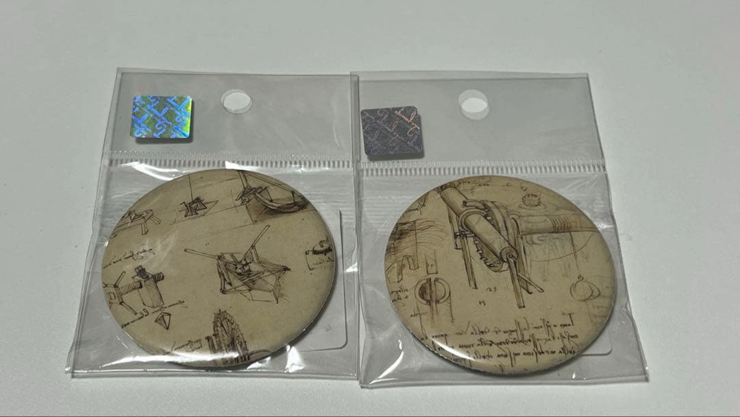 【新品】天空のアトラス ダ・ヴィンチ Tシャツ マグネット 缶バッチ イタリア