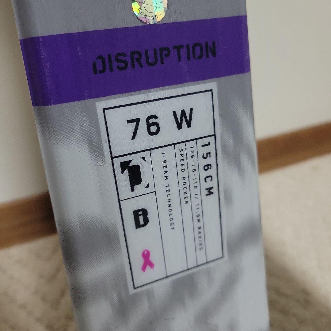 【ビンディング付き】スキー板/K2/DISRUPTION76W/156cm