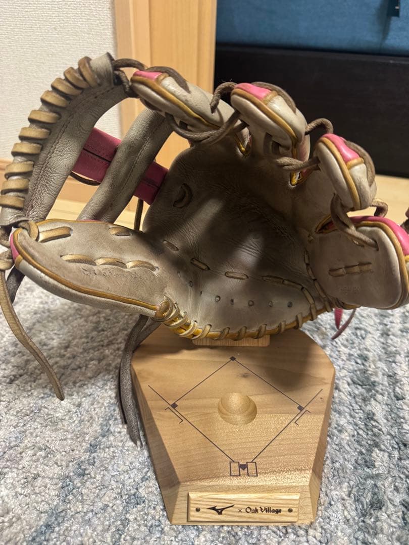 Mizuno Pro 軟式グローブ ピンク/シルバー