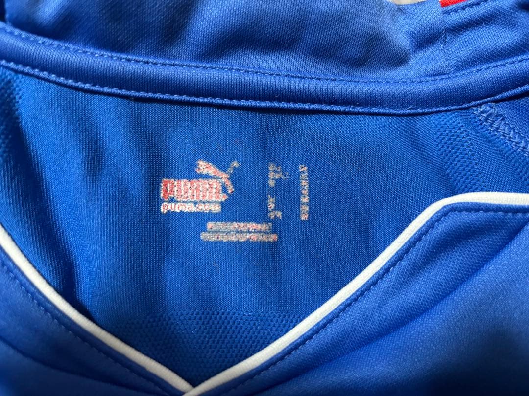 PUMA プーマ サッカー イタリア代表ゲームシャツ 長袖ユニフォーム 2010