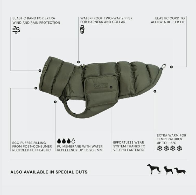 Dog Coat Alaska ドッグコート アラスカ Light Olive