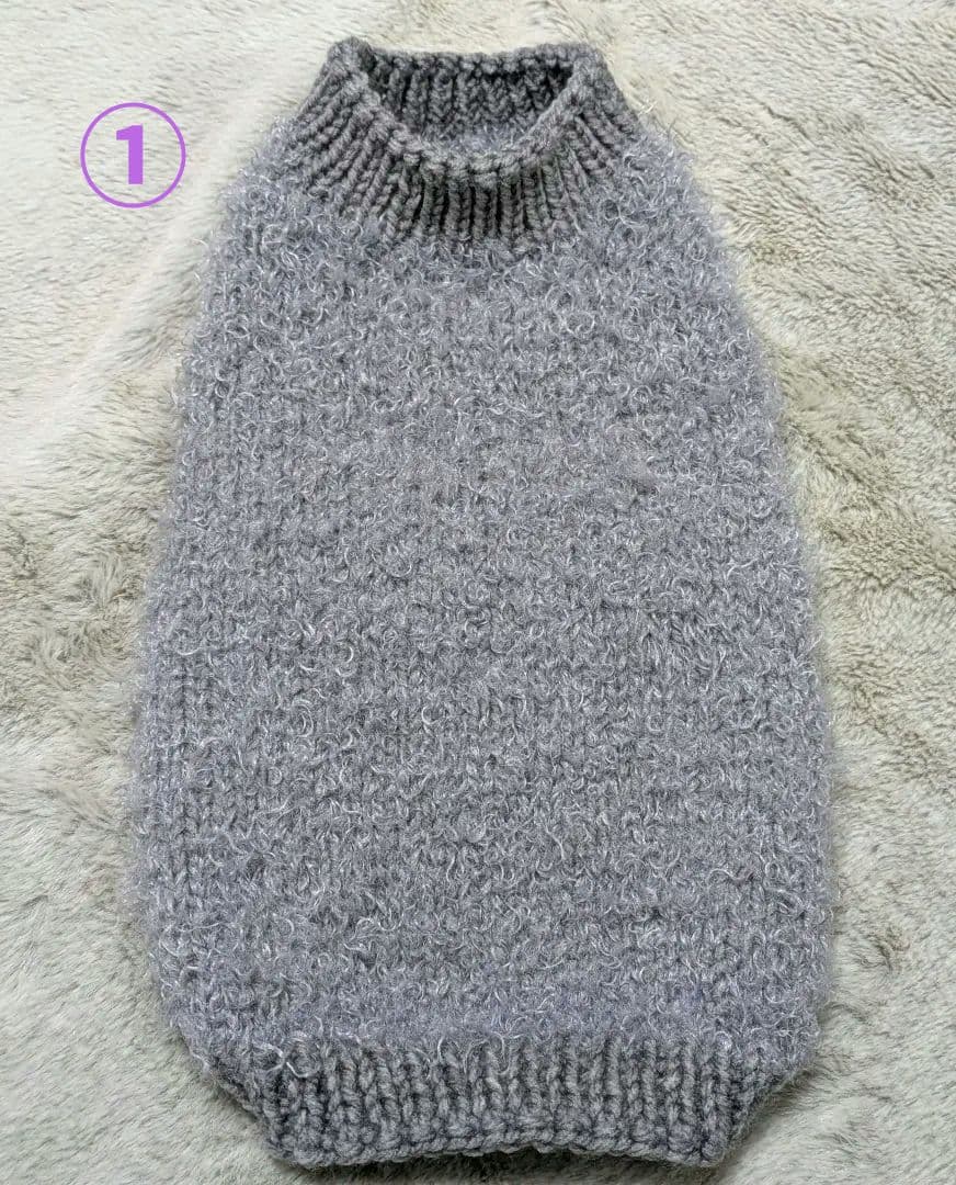 ニット背中側首周り