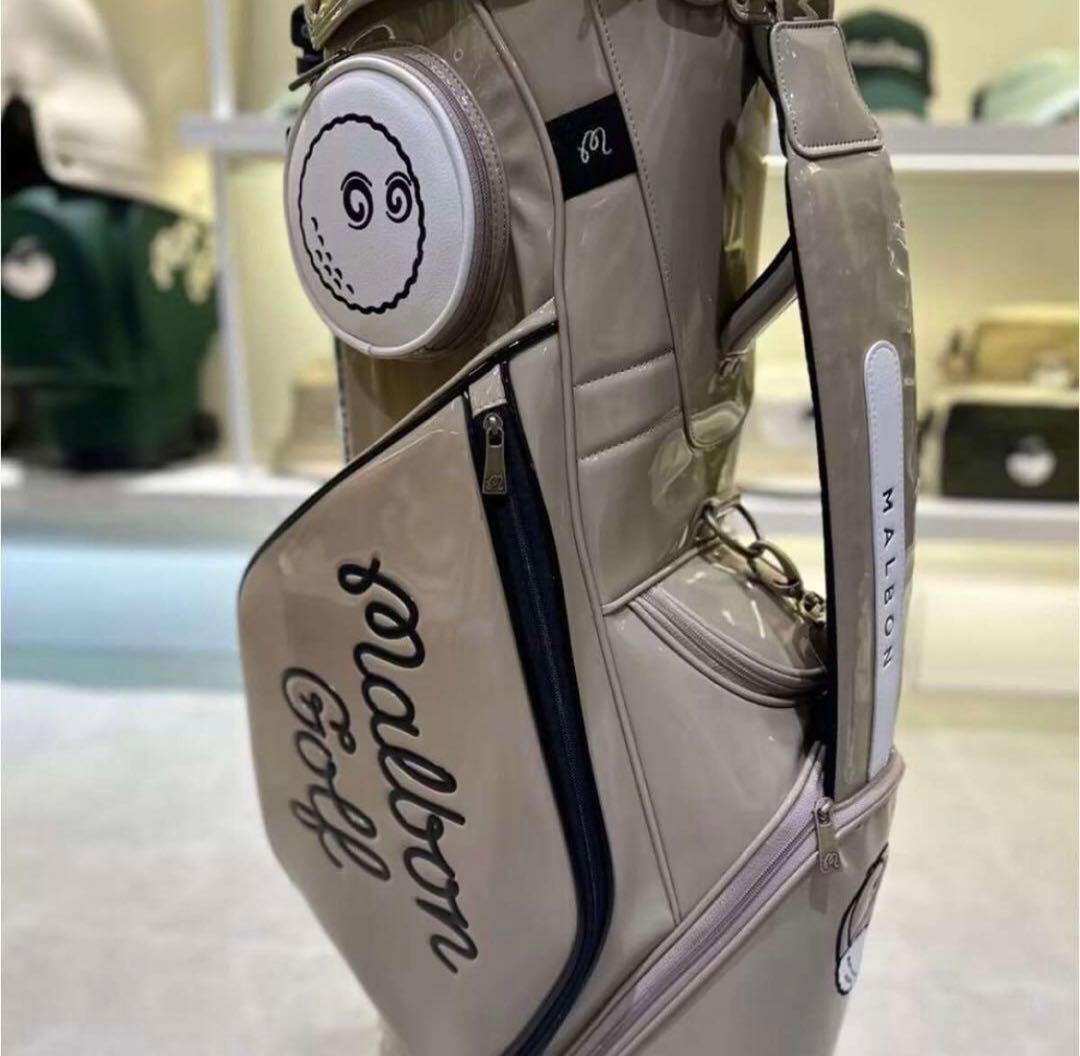 Malbon 新品 マルボン ゴルフ キャディバッグ スタンドバッグ ベージュ