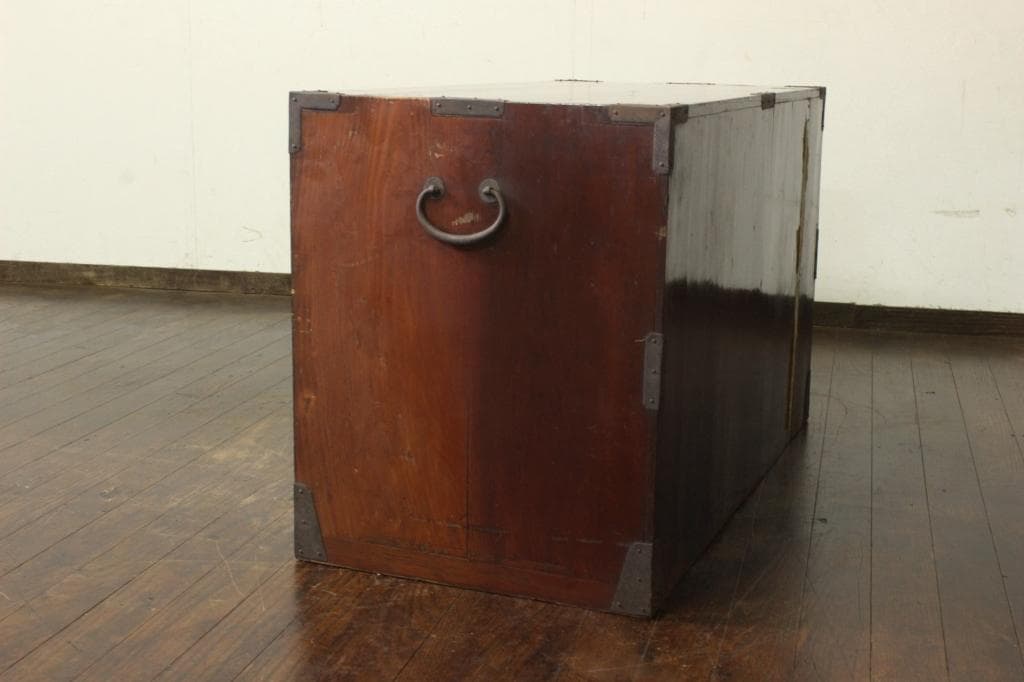 打ち出し金具！庄内箪笥 時代箪笥/チェスト/古道具/古民具/ローボード/収納