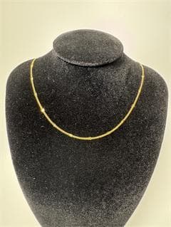 《美品/日本製18金》K18ゴールドチェーンネックレス2.2g