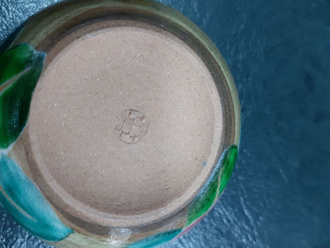 花ワールド 京焼　清水焼　嘉豊窯　椿絵　湯呑み４個