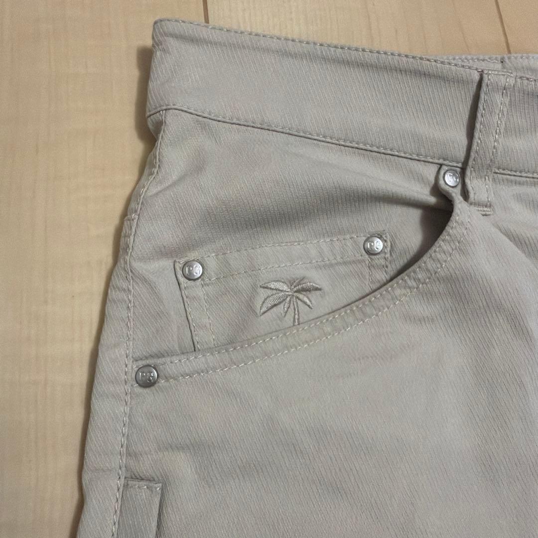 パーリーゲイツロゴ入り ベージュ ショートパンツ