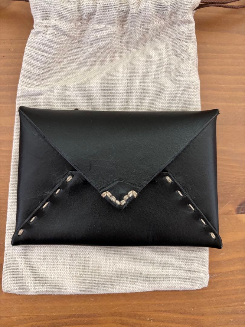 美品　HENRY CUIR カードケース　ブラック