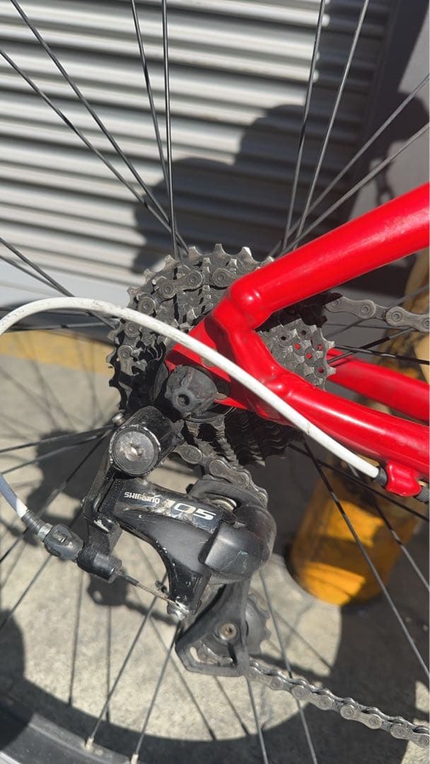 リアクト400 ロードバイク　希少赤車体