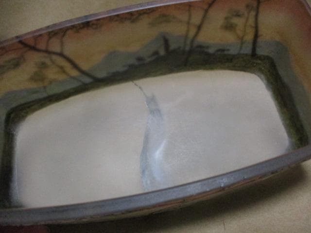 アールヌーボー　ガラス花器　ミューラー作　ですが　M34-2