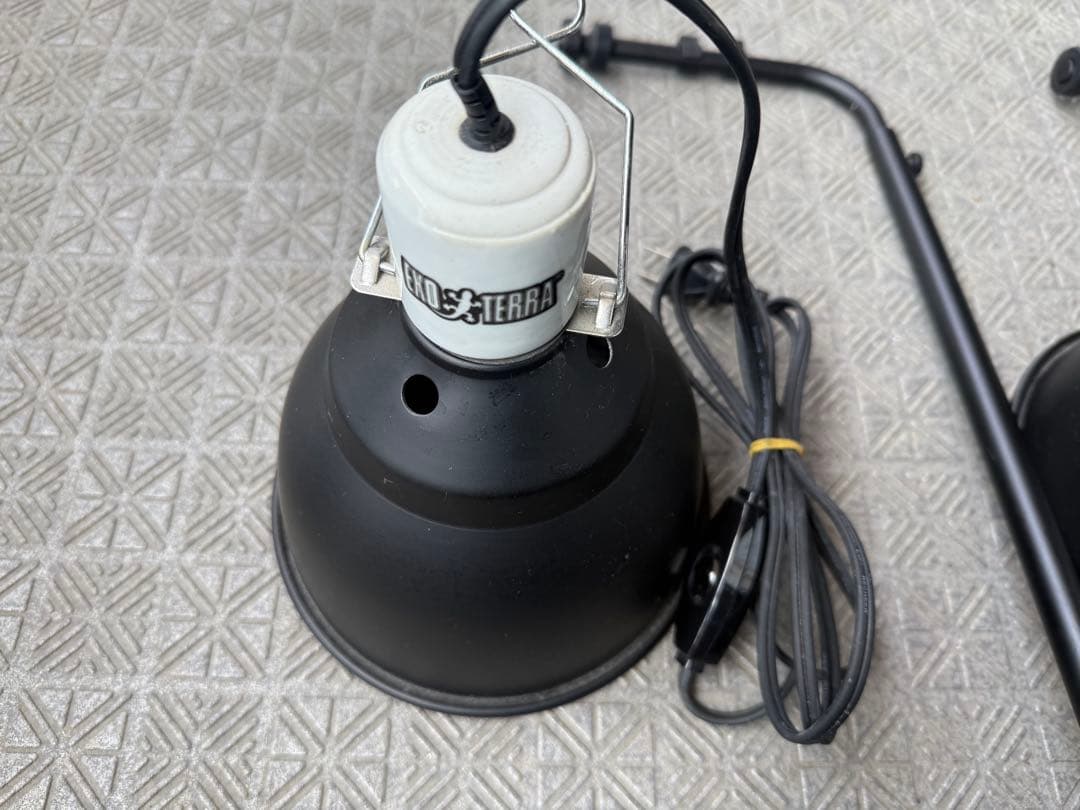 GEXライトドーム18センチ　2個　エキゾテラライトスタンド2個　美品