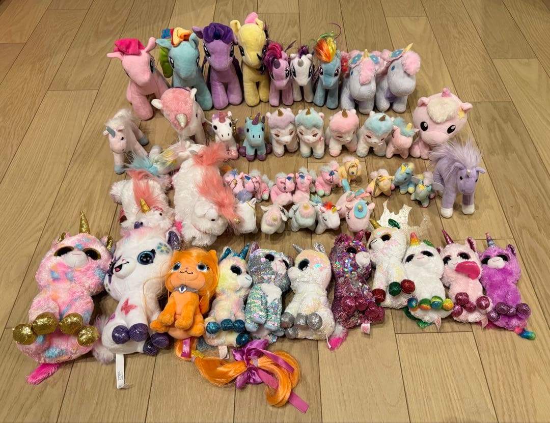 ユニコーン、ポニー等、ぬいぐるみ　まとめ売り　48体　※ジャンク品