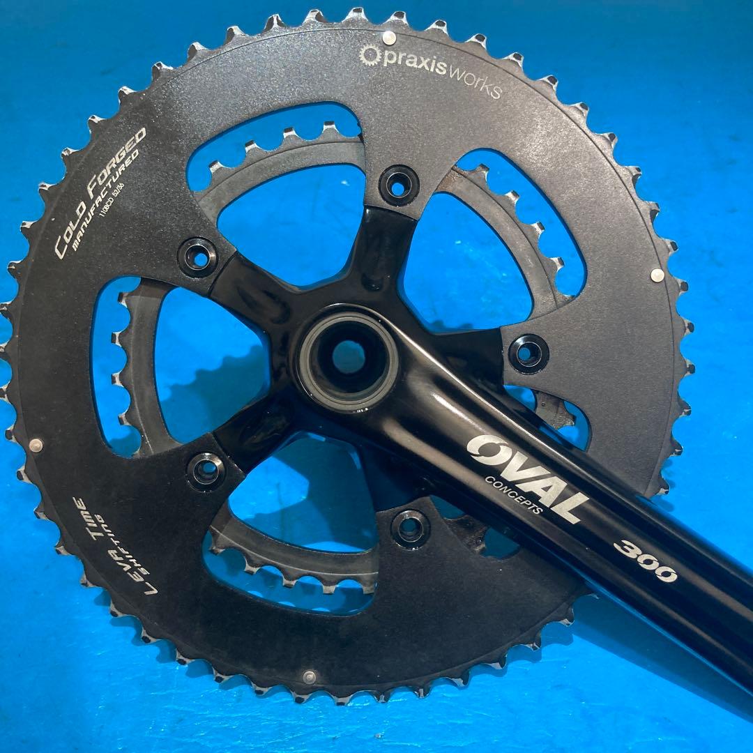 ★美品 praxisworks OVAL300 52/36 クランクセット