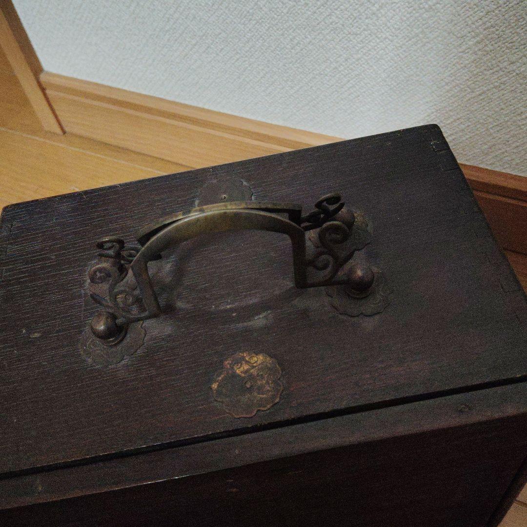 ●古道具●木箱 木製収納箱 インテリア アンティーク 江戸 明治 大正