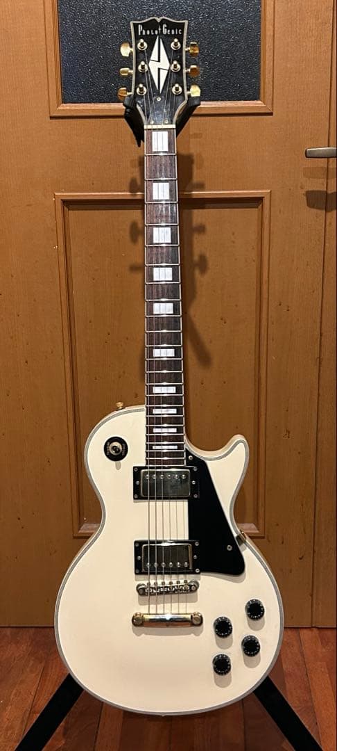値下げ！美品　Photogenic　レスポールタイプ　アイボリー　弦新品