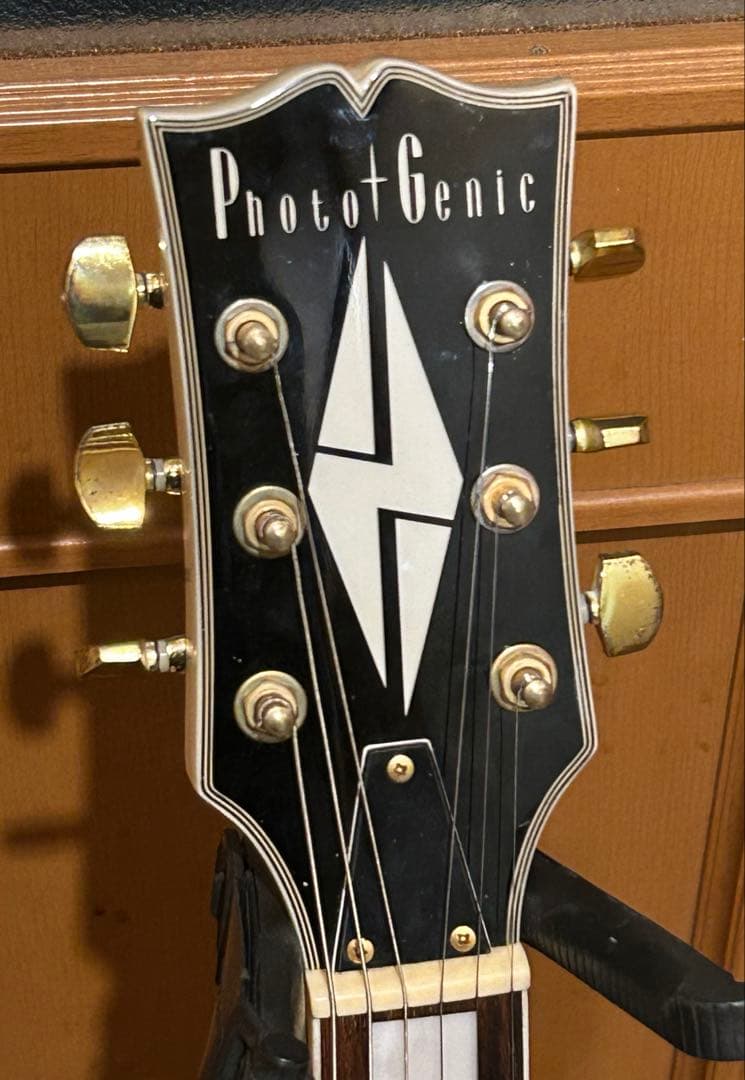 値下げ！美品　Photogenic　レスポールタイプ　アイボリー　弦新品
