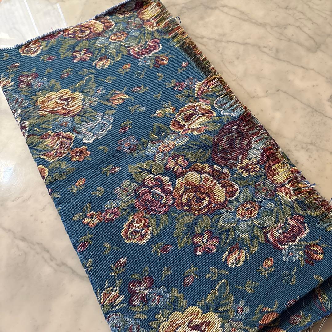 フランス　アンティーク　ヴィンテージ　ファブリック　生地　ゴブラン織