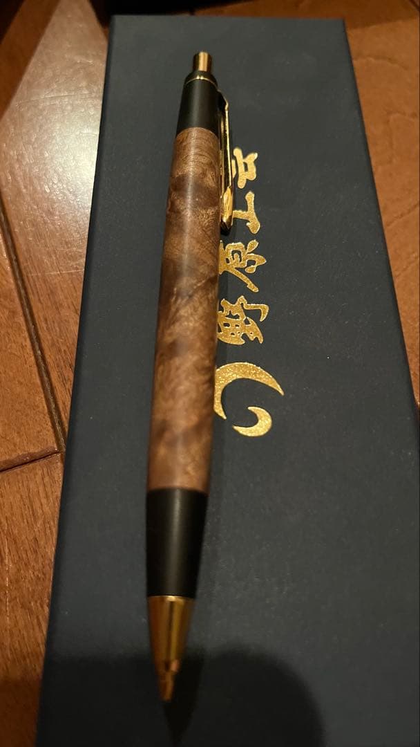 野原工芸　マーブルウッド　シャーペン　固定式口金アリ　箱付き付属品アリ