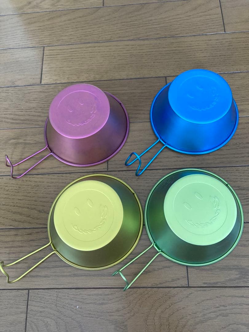 BEAMS　チタンシェラカップ　ビームススマイル刻印　4つセット