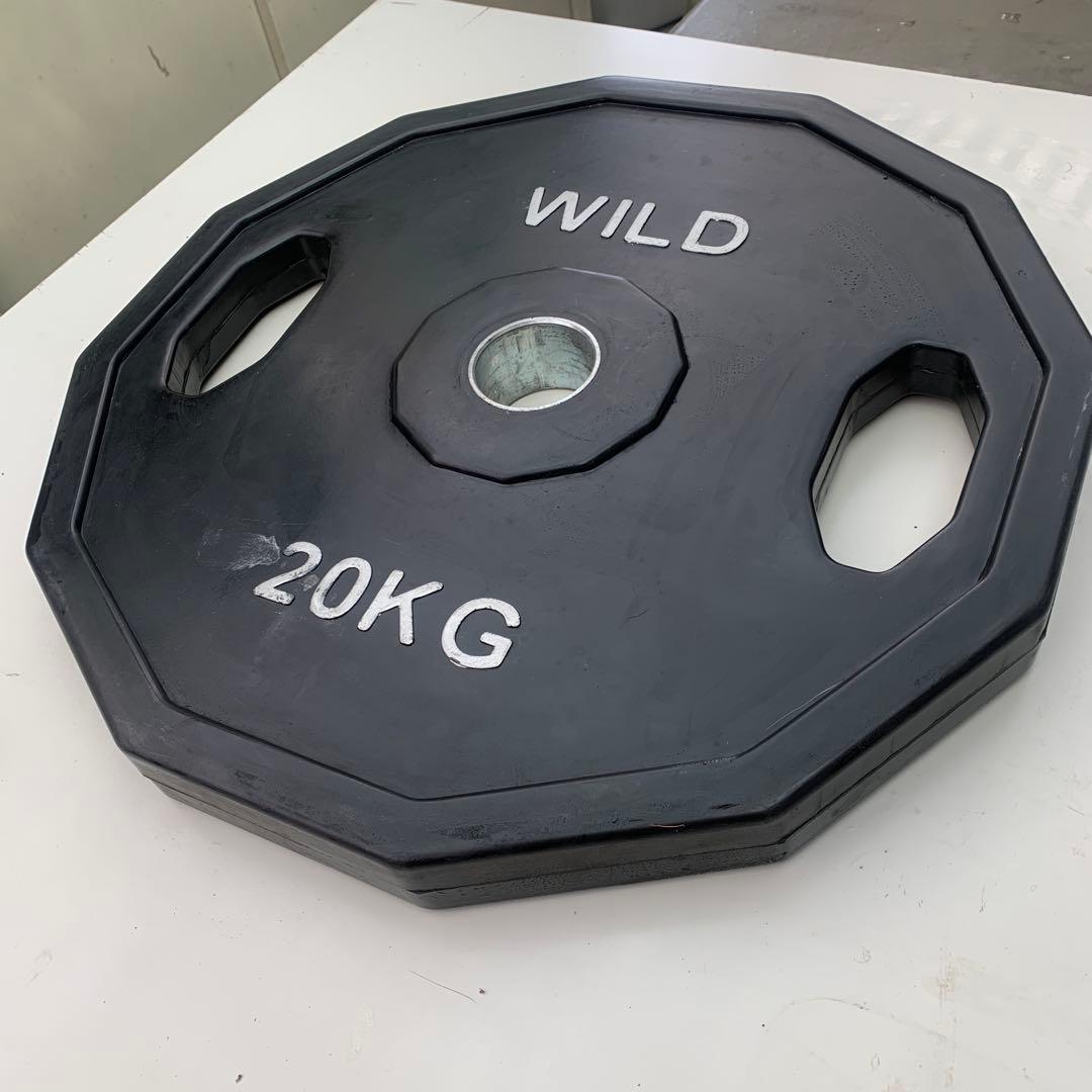 ワイルドフィットオリンピックプレート20kg在庫④