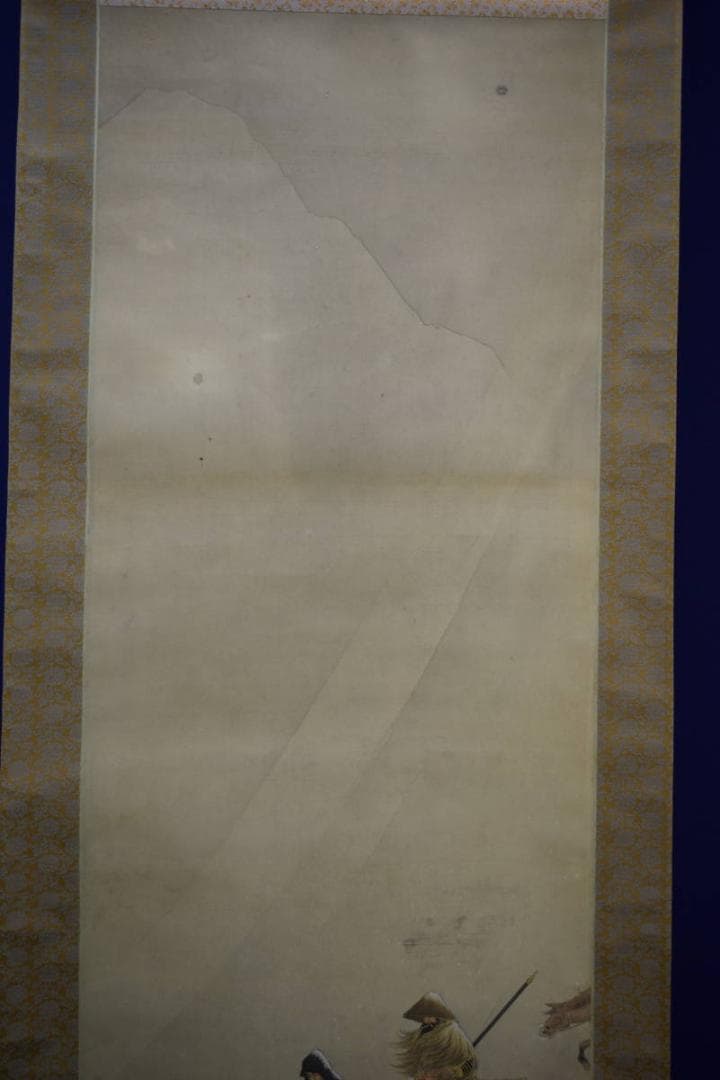 真作/秀貞/馬上人物図/布袋屋掛軸HG-404