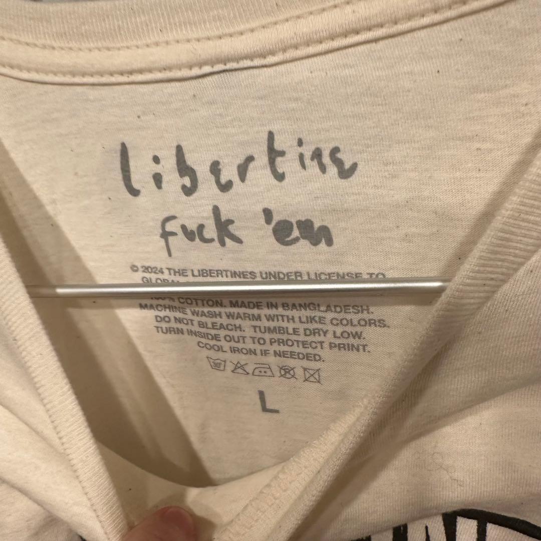 THE LIBERTINES バンドTシャツ Lサイズ アイボリー