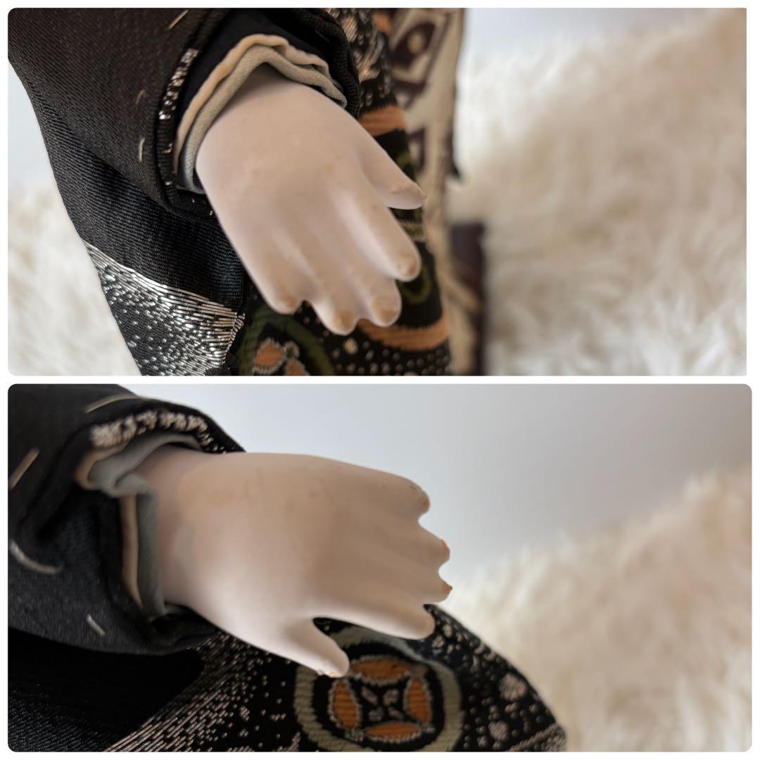 極美品 古い市松人形 45cm 箱入り 元箱 男の子