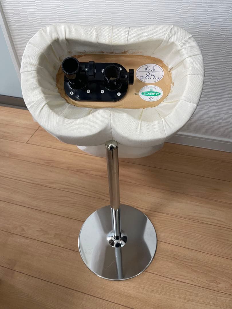 ホワイトファブリックマネキン 高さ調整可能