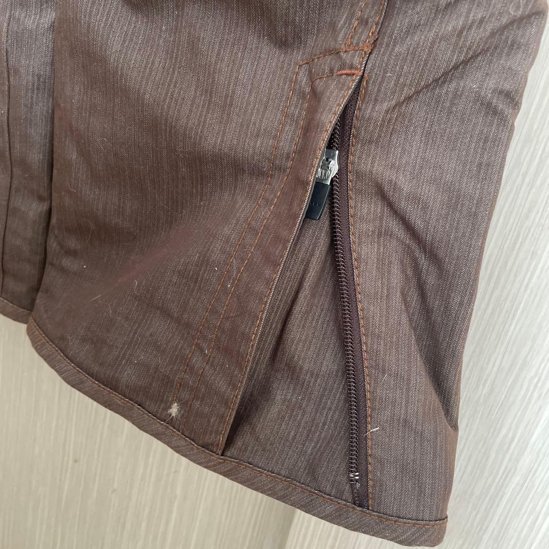 X-NiXダークブラウン スノーボードウェア チェック柄