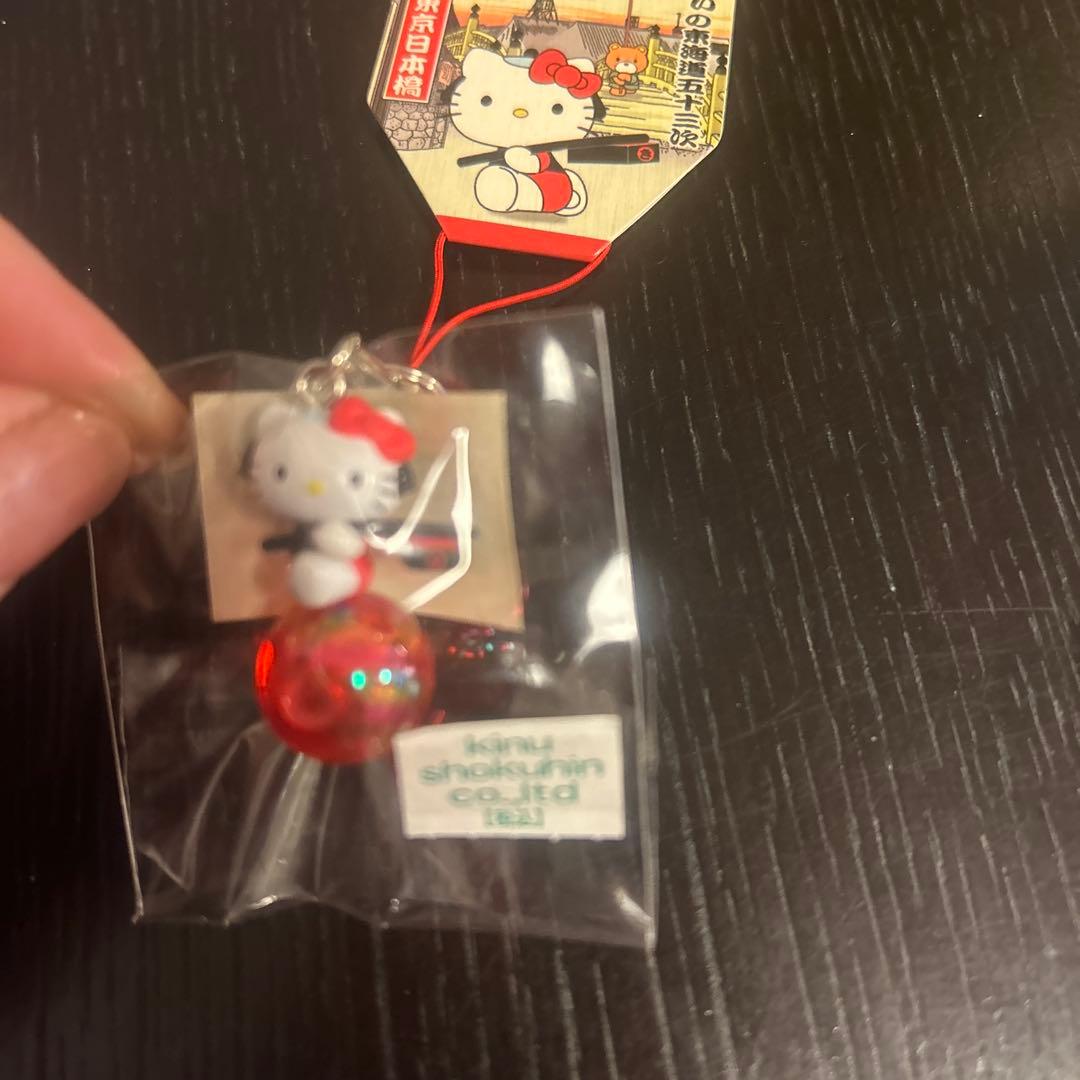 ハローキティ ストラップ はろうきてぃの東海道五十三次　東京日本橋