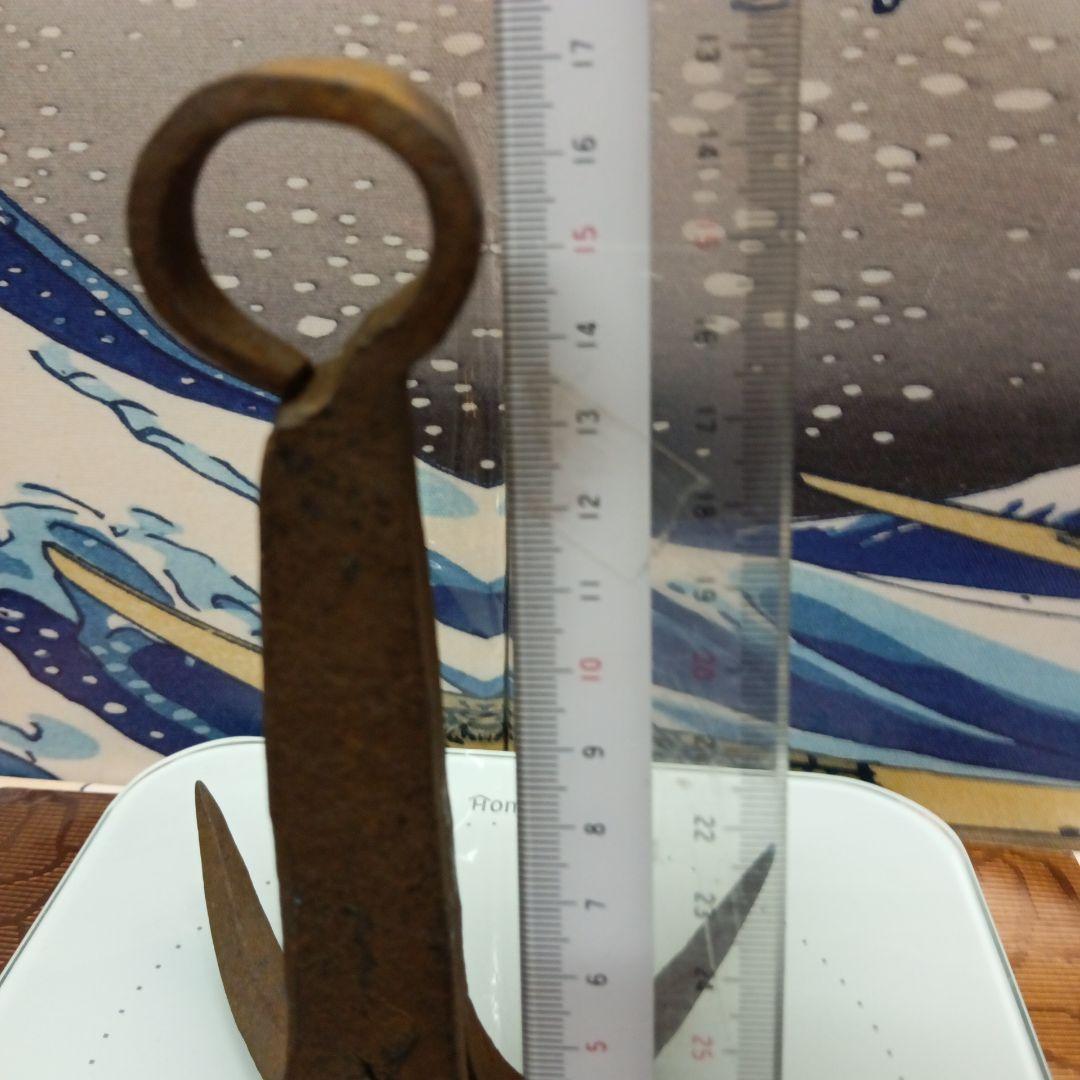 江戸時代忍者七つ道具Ninja海外コレクター向き稀少レア重厚古鉄製鉄鈎鈎縄当時物